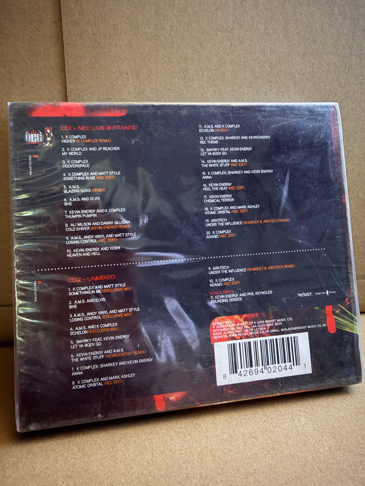 NU Energy Collective Live @ Frantic (sealed)