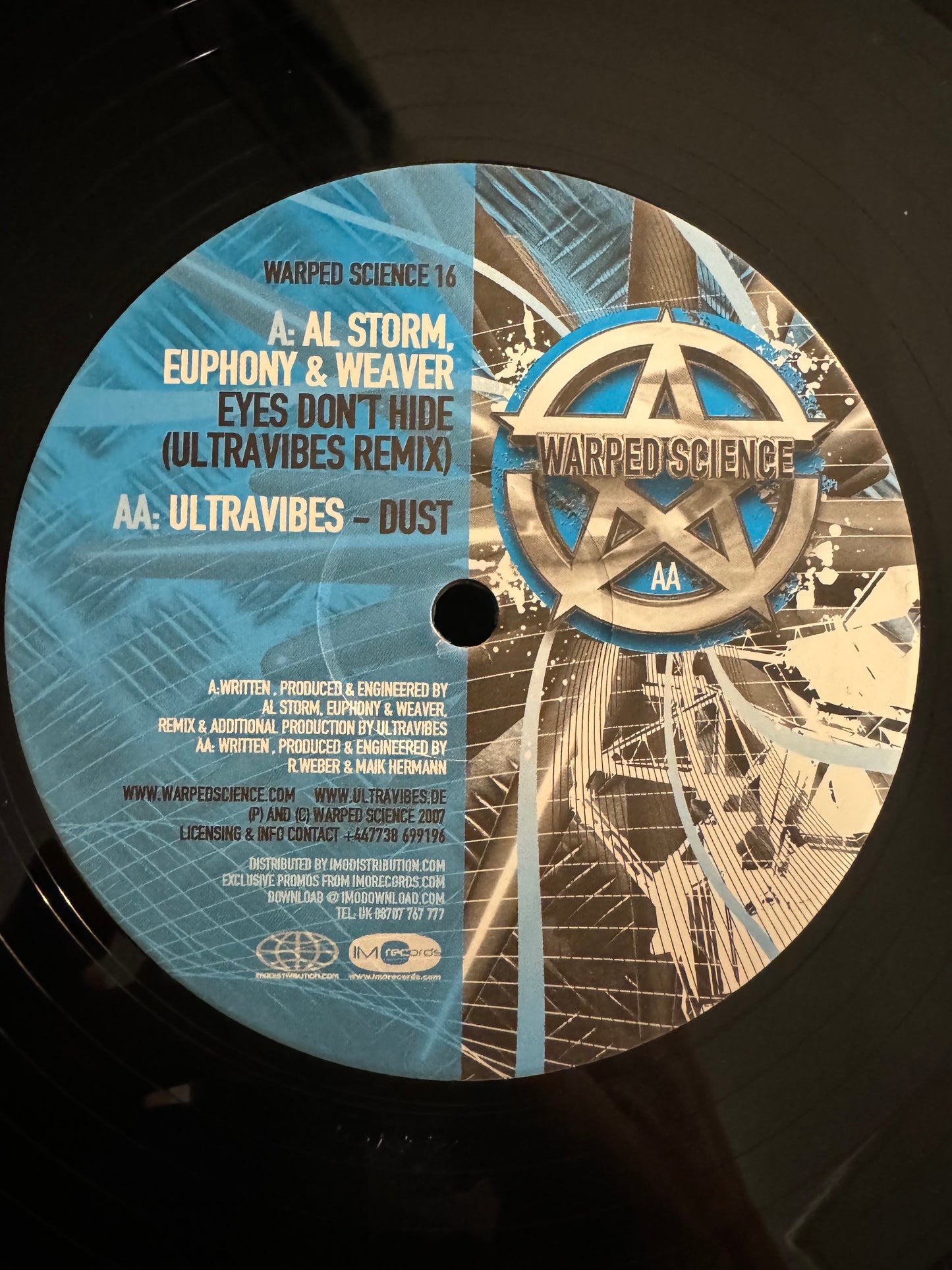 Al Storm, Weaver, Ultravibes- Eyes Done Hide / Dust (Warped 16 VINYL)