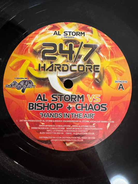 Al Storm, Bishop & Chaos - Hands In The Air / Show Me Love (24/7 VINYL)