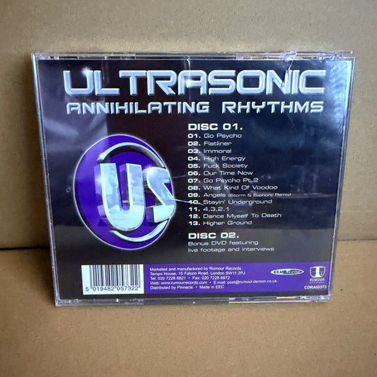Ultrasonic - Annihilating Rhythms CD/DVD - sealed