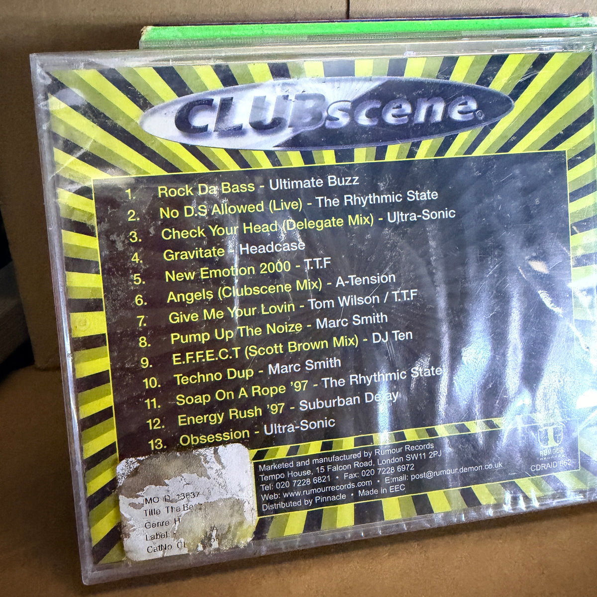 Various ‎– The Best Of Clubscene CD (sealed stock)