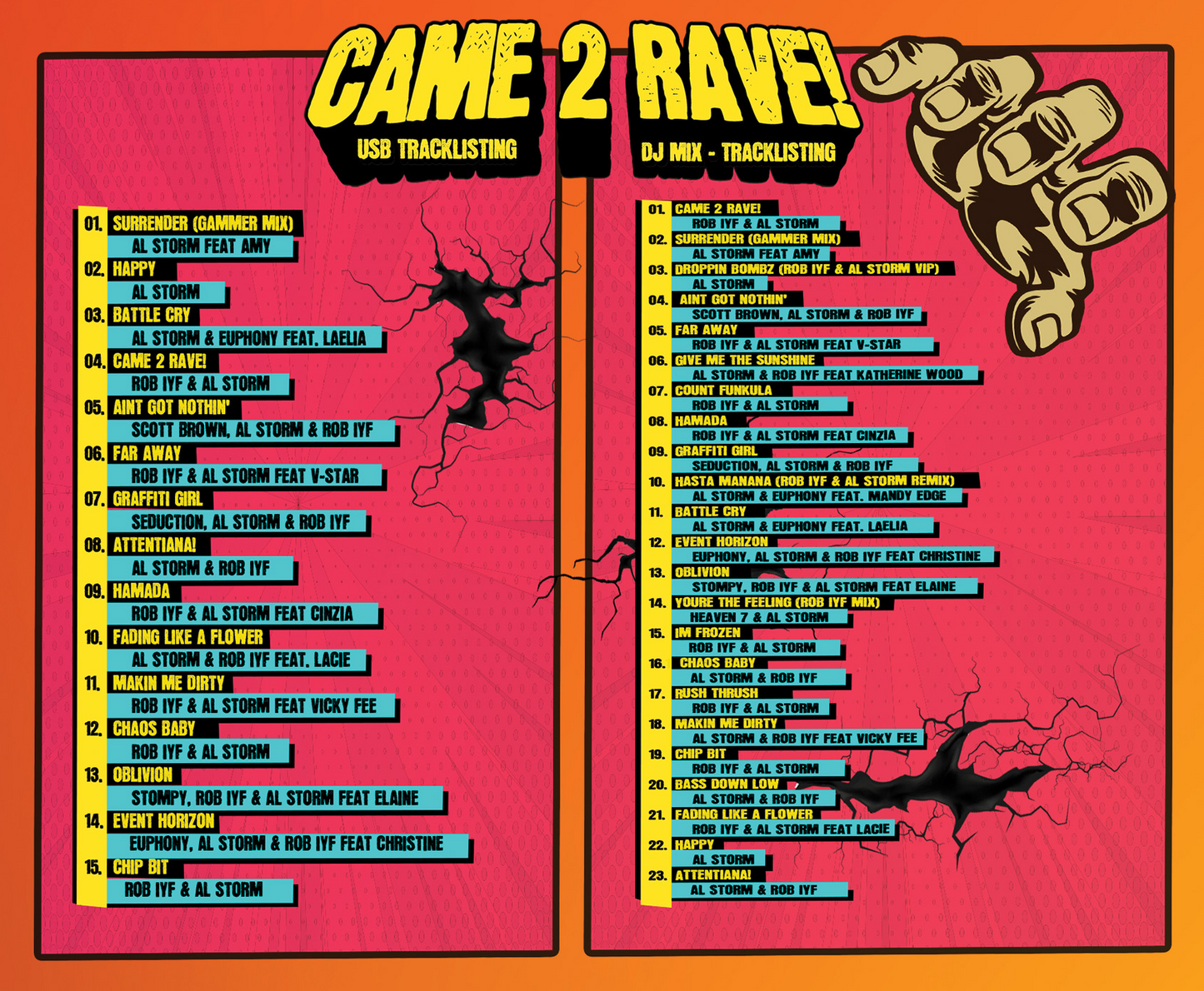 Al Storm - Came 2 Rave (CD+USB) [247HCLP032]