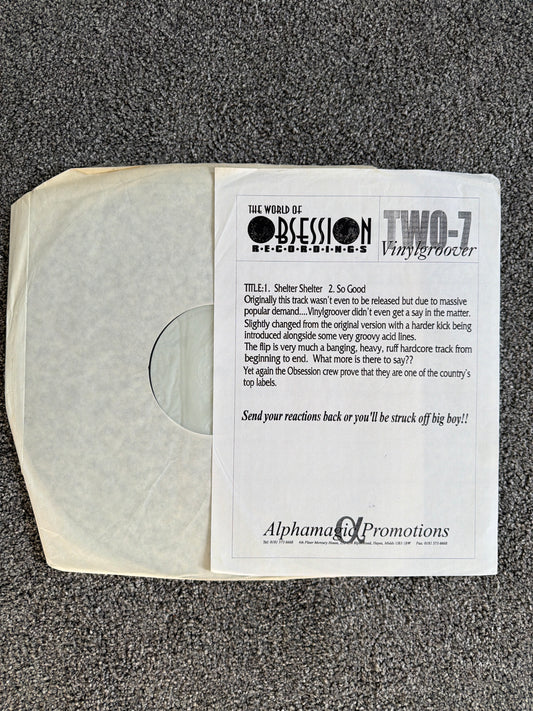 Vinylgroover - Shelter Shelter (TWO-7 Test Press)