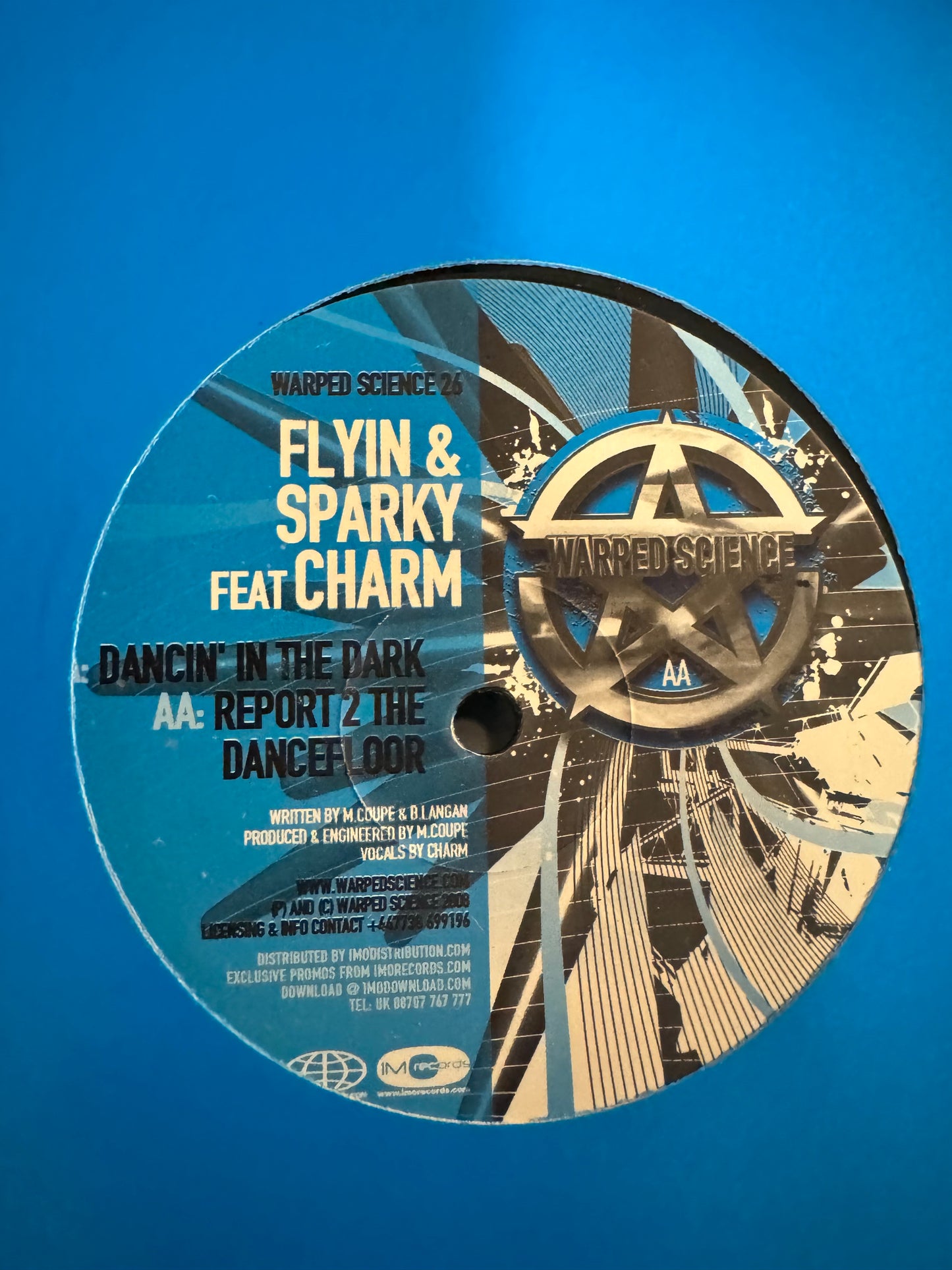 Flyin & Sparky feat Charm - Report 2 Dancefloor / Down On You (Vinyl)